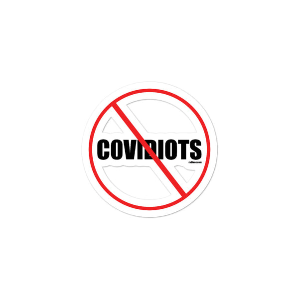 Covidiot stickers